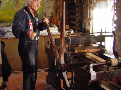 Giacomo de Pass et sa presse lithographique