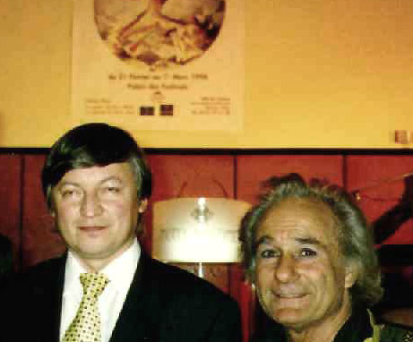 with Anatoly Karpov, exhibition Palais des festivals