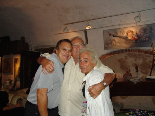 with Georges Lautner and Michel Claret at Giacomo de Pass home